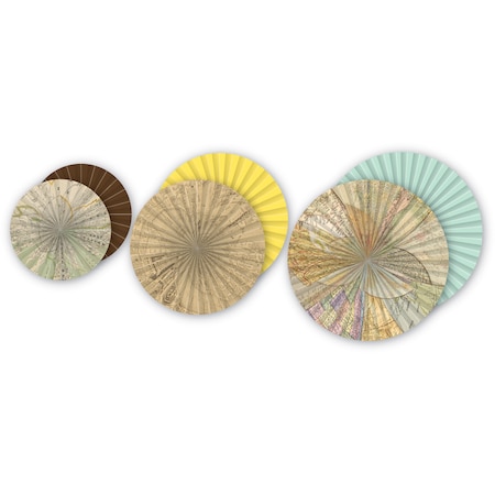 Teacher Created Resources Travel the Map Hanging Paper Fans, PK9 TCR77034